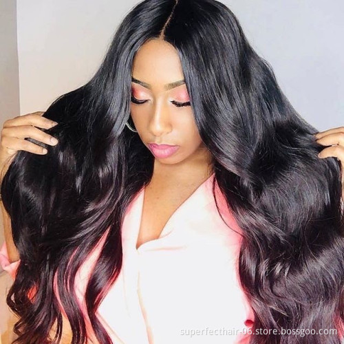 150% Density Body Wave Indian Virgin Remy Human Hair Lace Front Wig